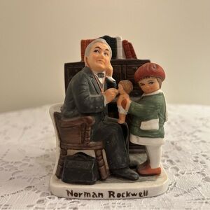 Vintage Norman Rockwell Doctor and the doll porcelain figurine